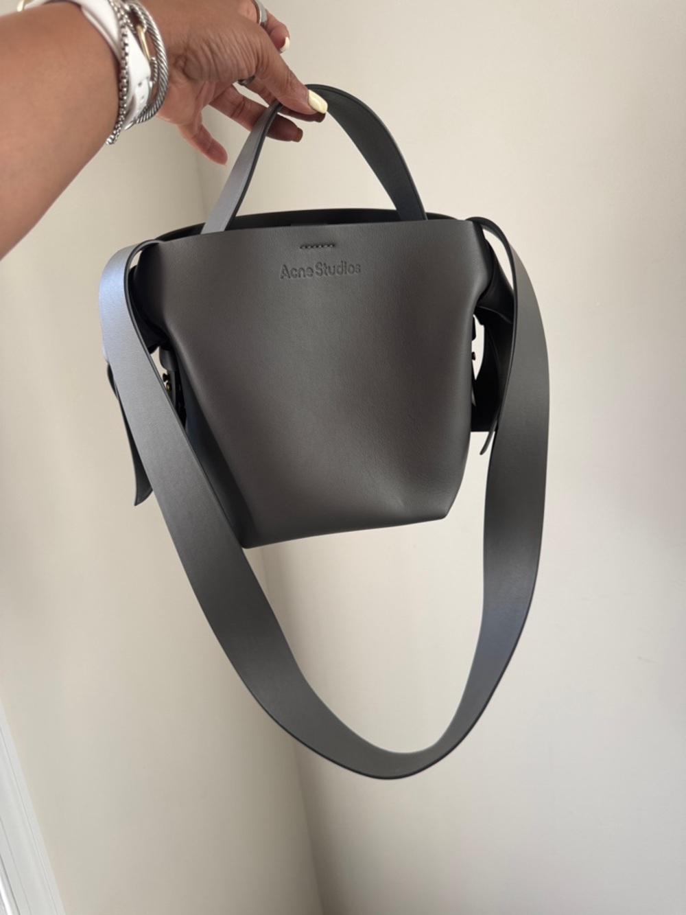 Acne Studios Dark Gray Musubi Bag Mini